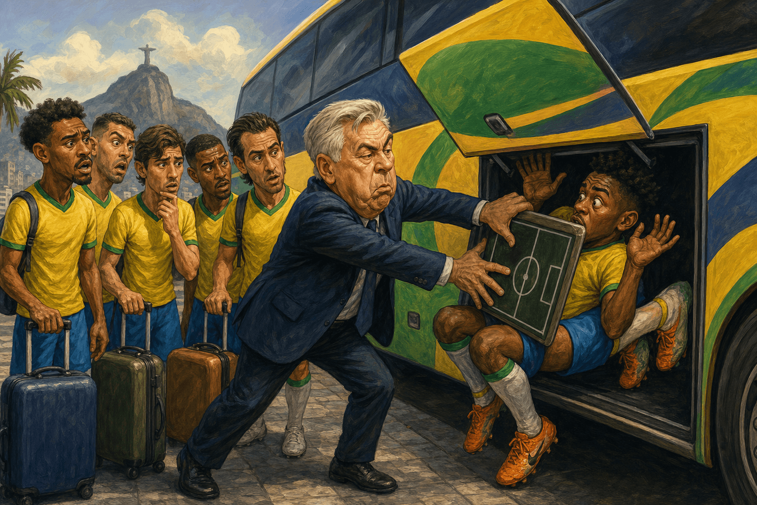 Ancelotti achou o buraco no meio — depois de ajudar a cavá-lo