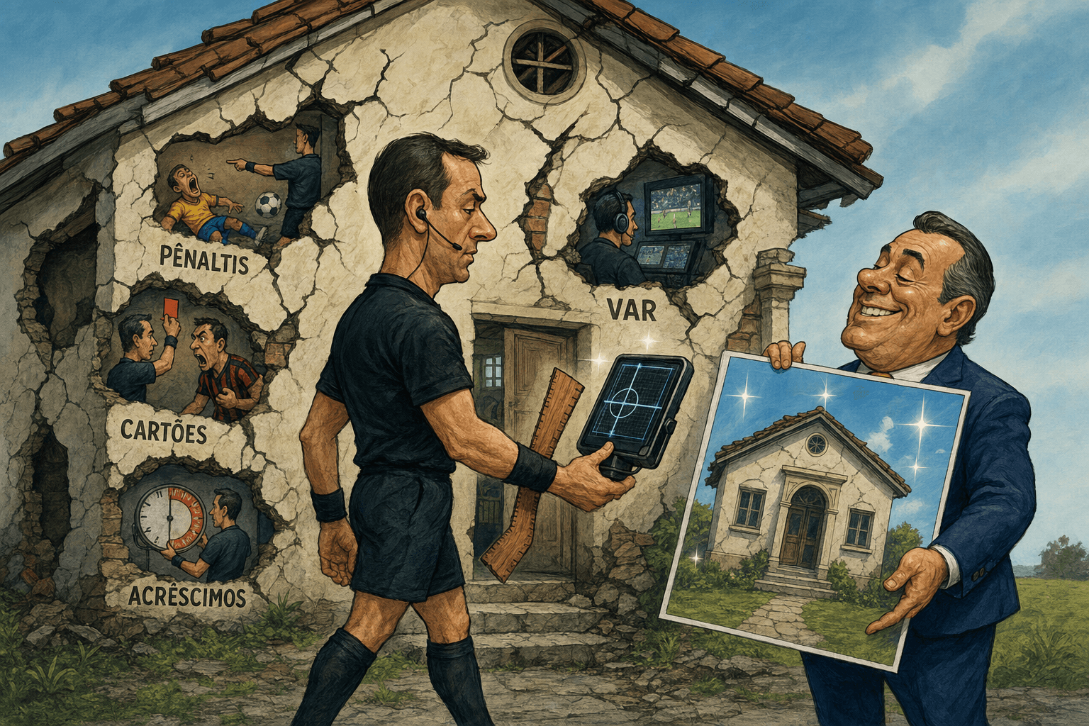 Impedimento semiautomático conserta a régua — não a arbitragem