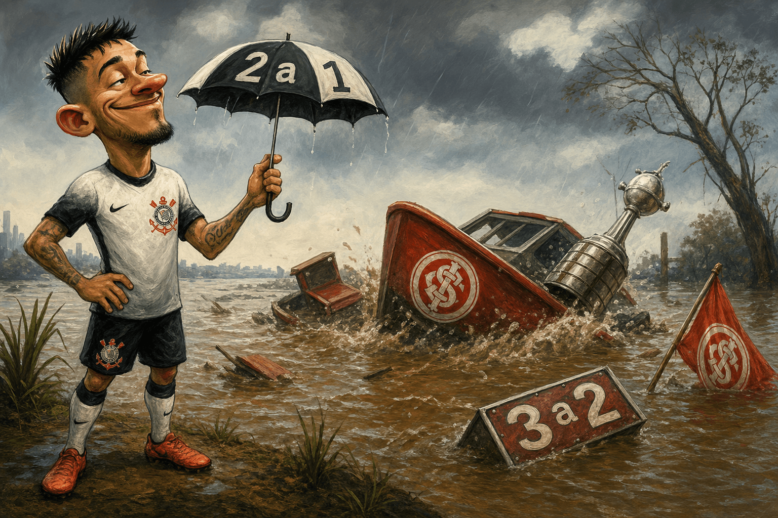 Corinthians venceu tarde demais: a classificação ficou no Beira-Rio