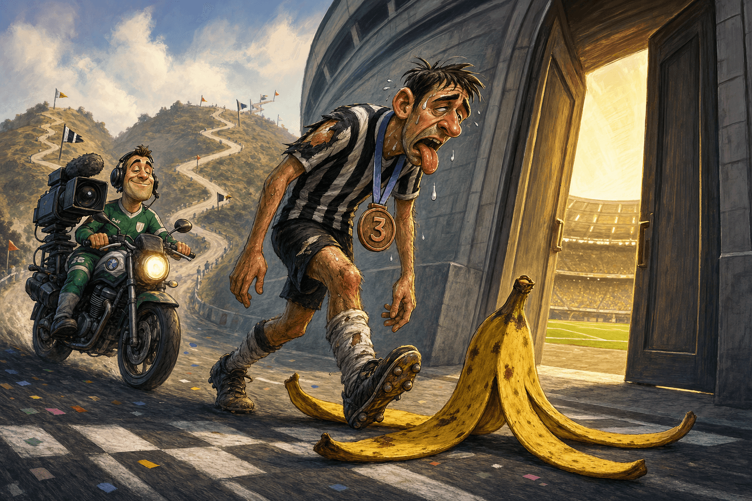 Na nova Série B, o terceiro lugar ganhou uma casca de banana