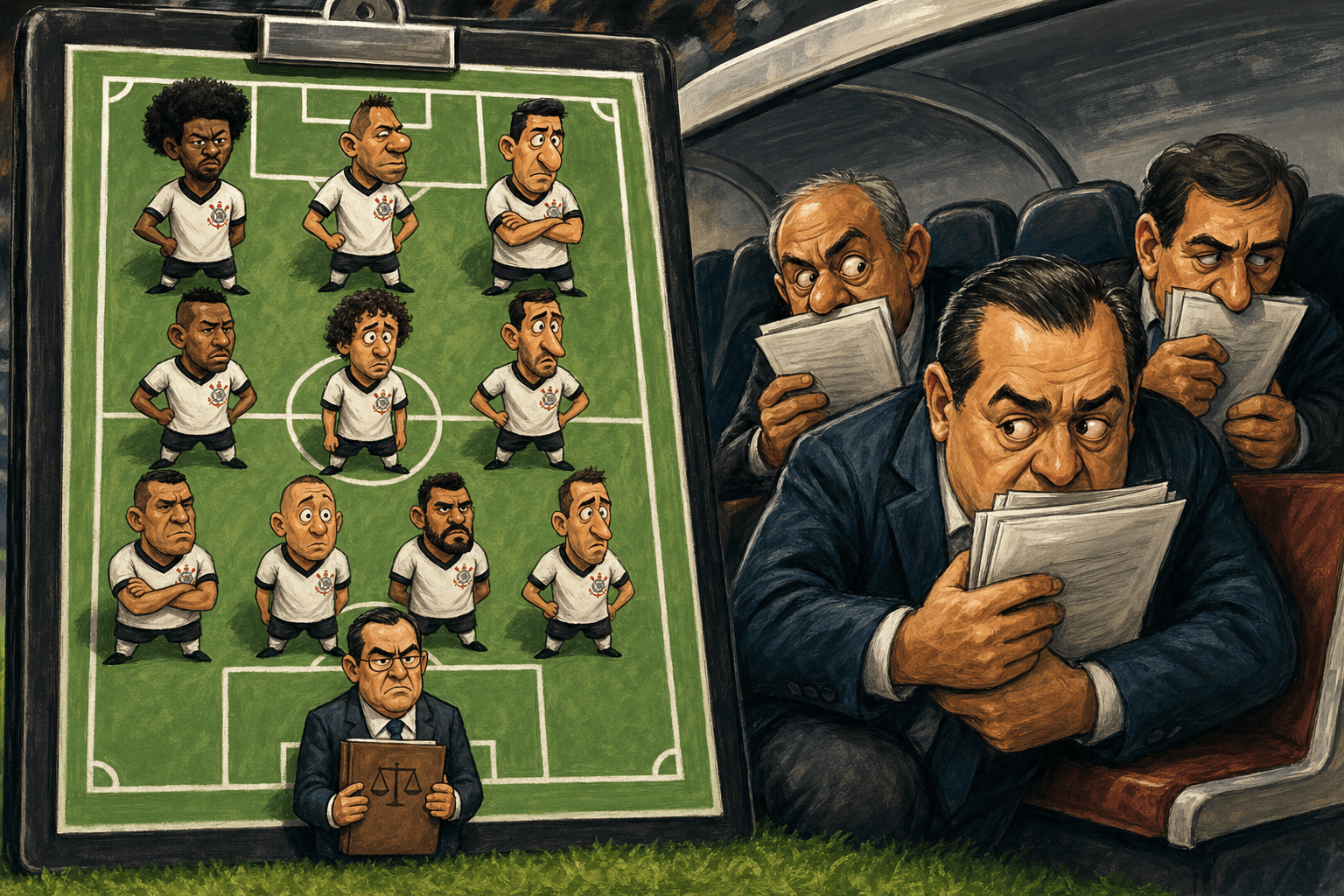 O Ministério Público já virou parte da escalação do Corinthians