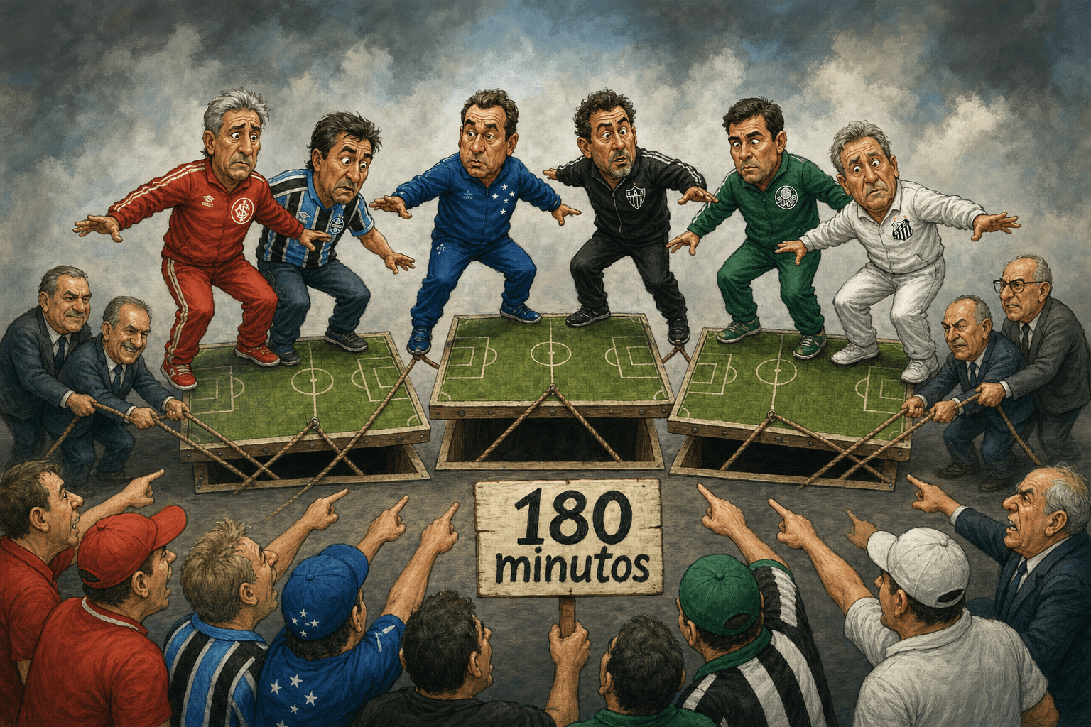 Três clássicos, seis clubes e uma coleção de crises à espera do apito