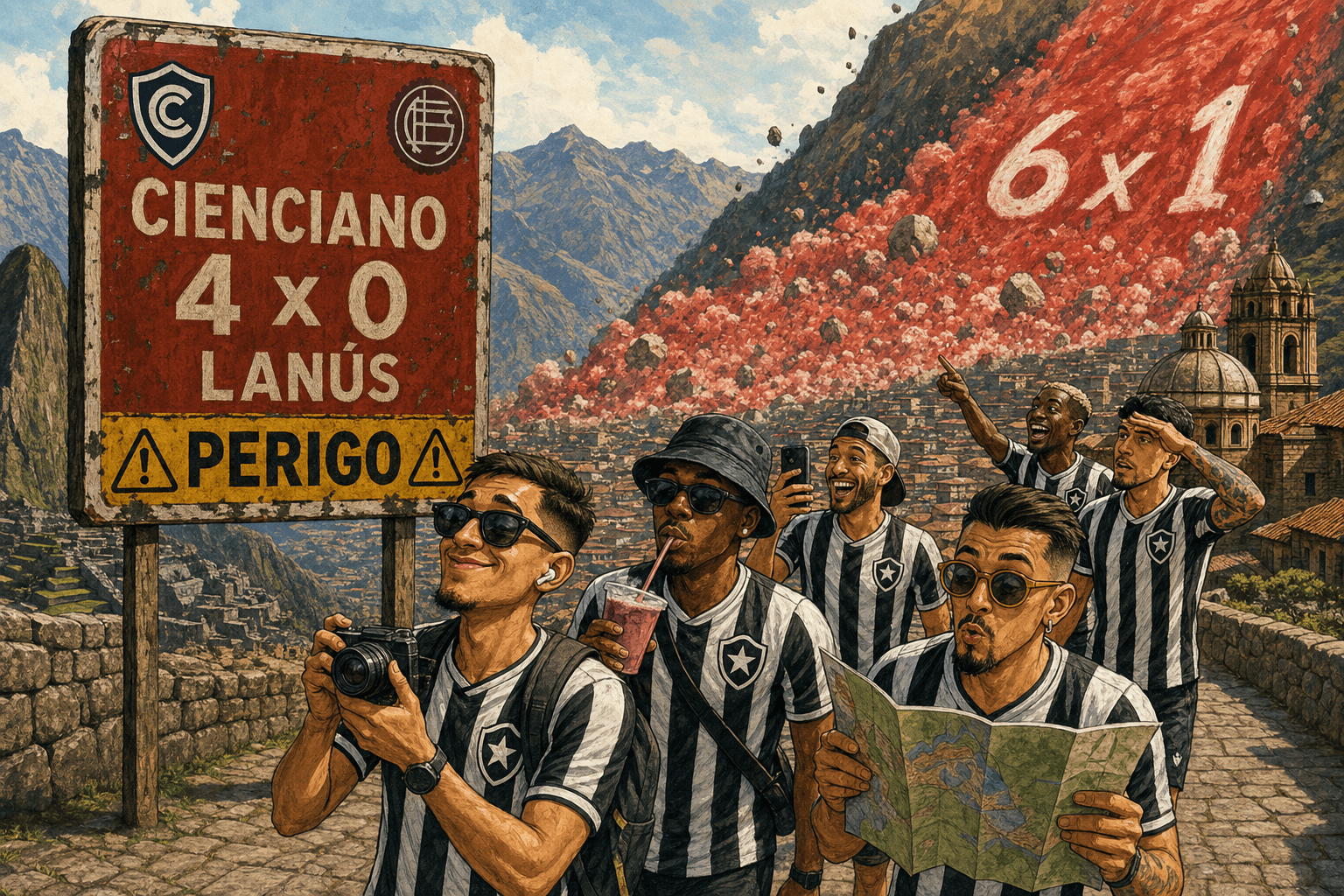 Botafogo levou seis porque tratou o aviso como paisagem
