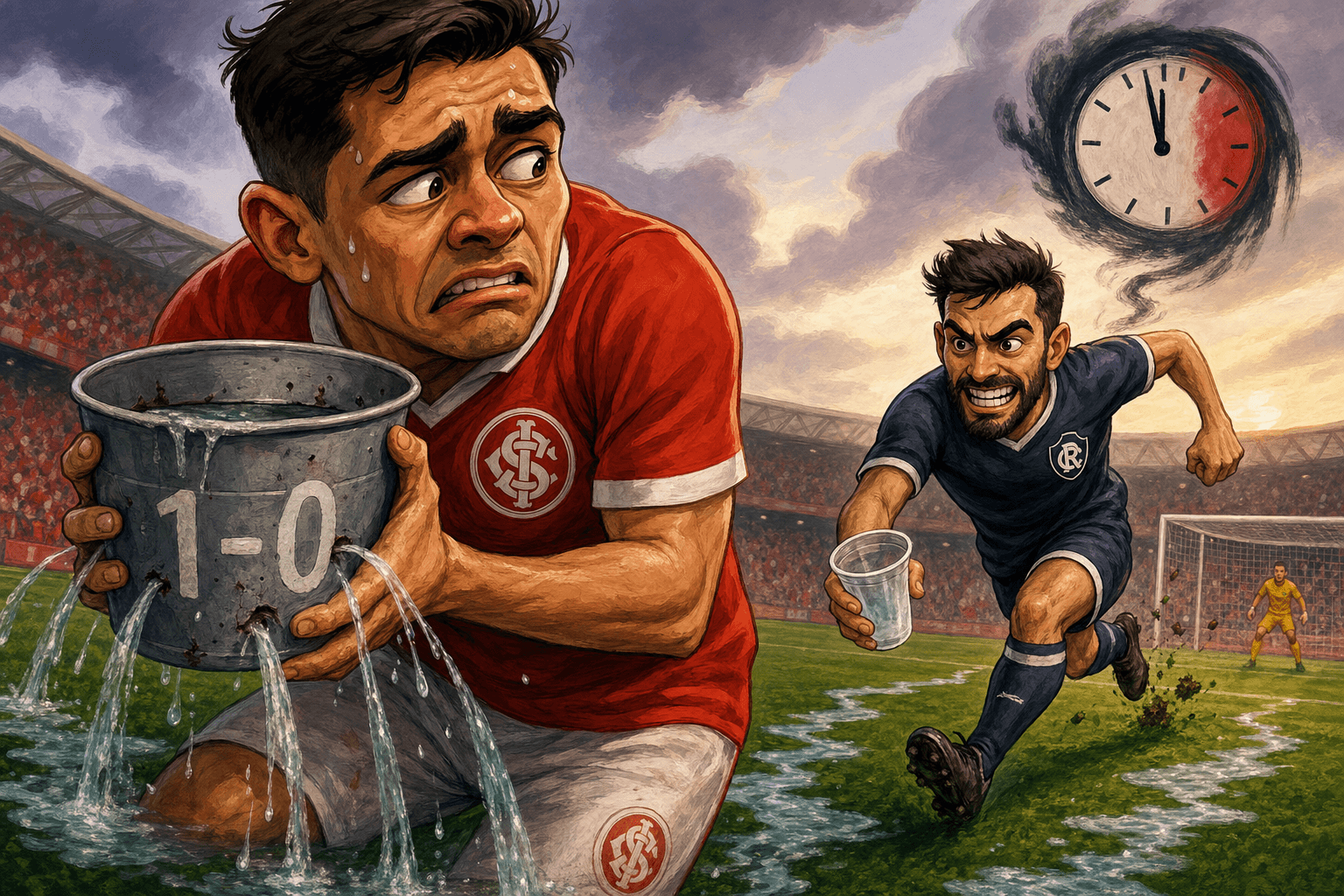 O Inter marcou em dois minutos e passou 94 negociando com o desastre