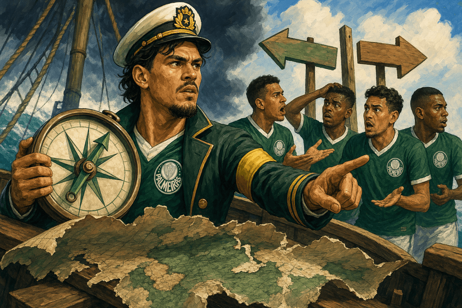 Palmeiras perdeu o mapa. Gustavo Gómez virou bússola em Assunção