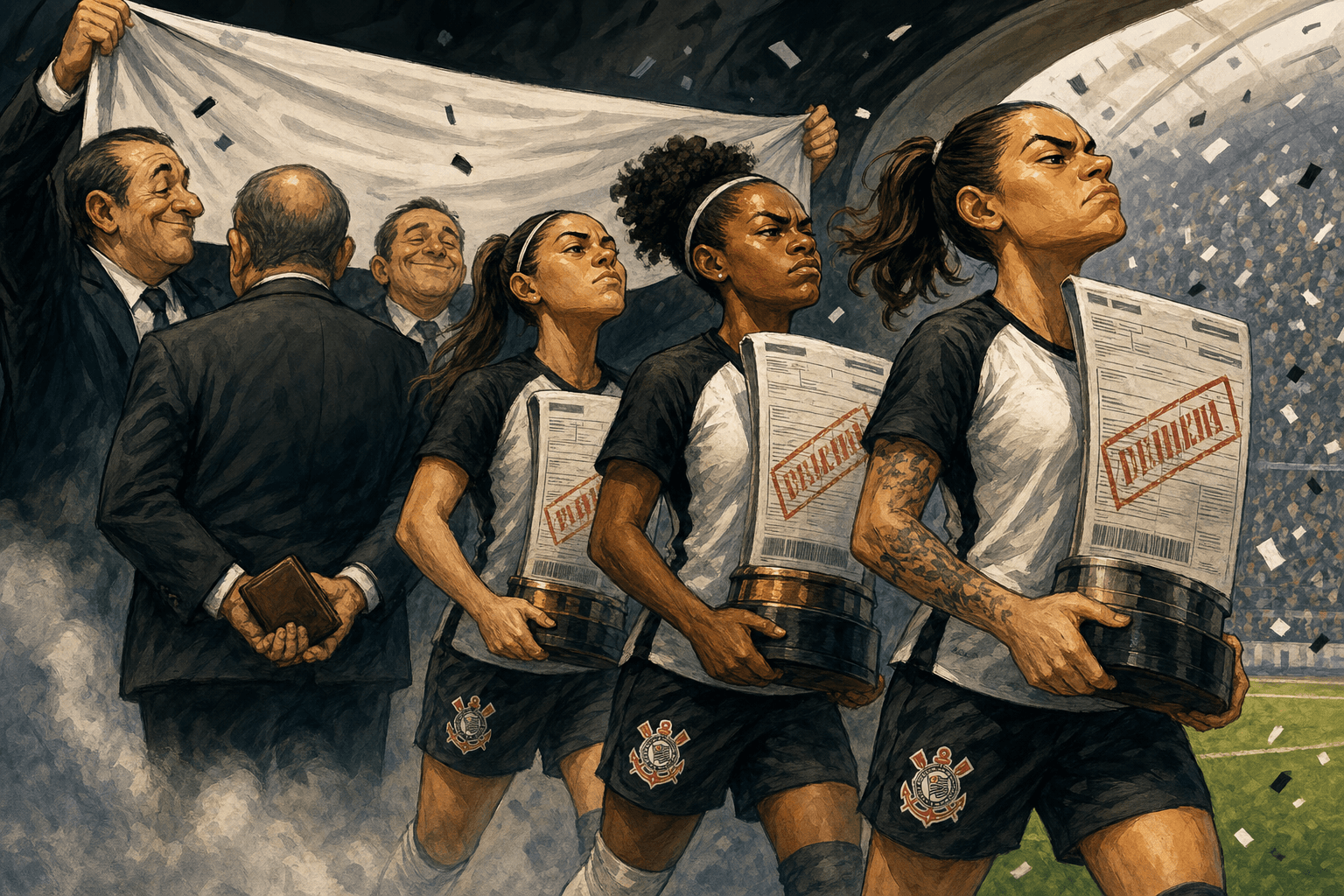 As Brabas entram no mata-mata com três taças penduradas no boleto do Corinthians