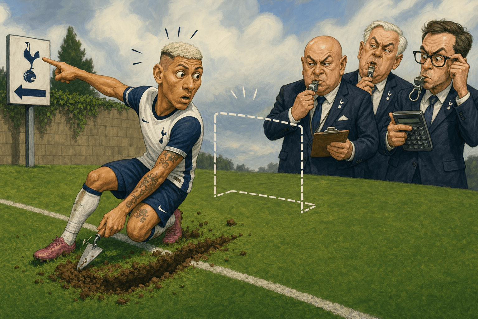 Richarlison cavou a saída antes de entrar na área