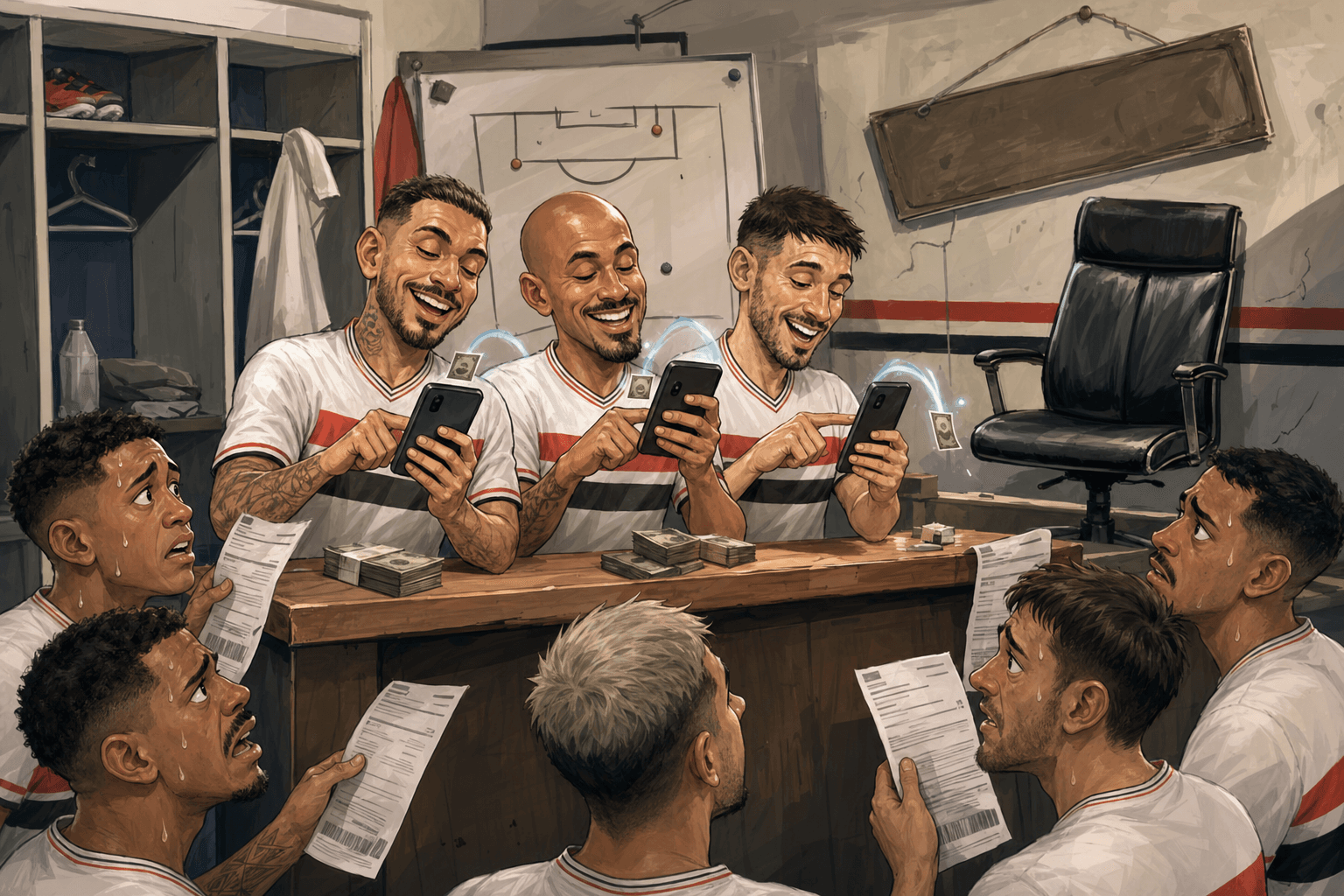 Rafael, Luciano e Calleri viraram banco porque o São Paulo deixou de ser patrão