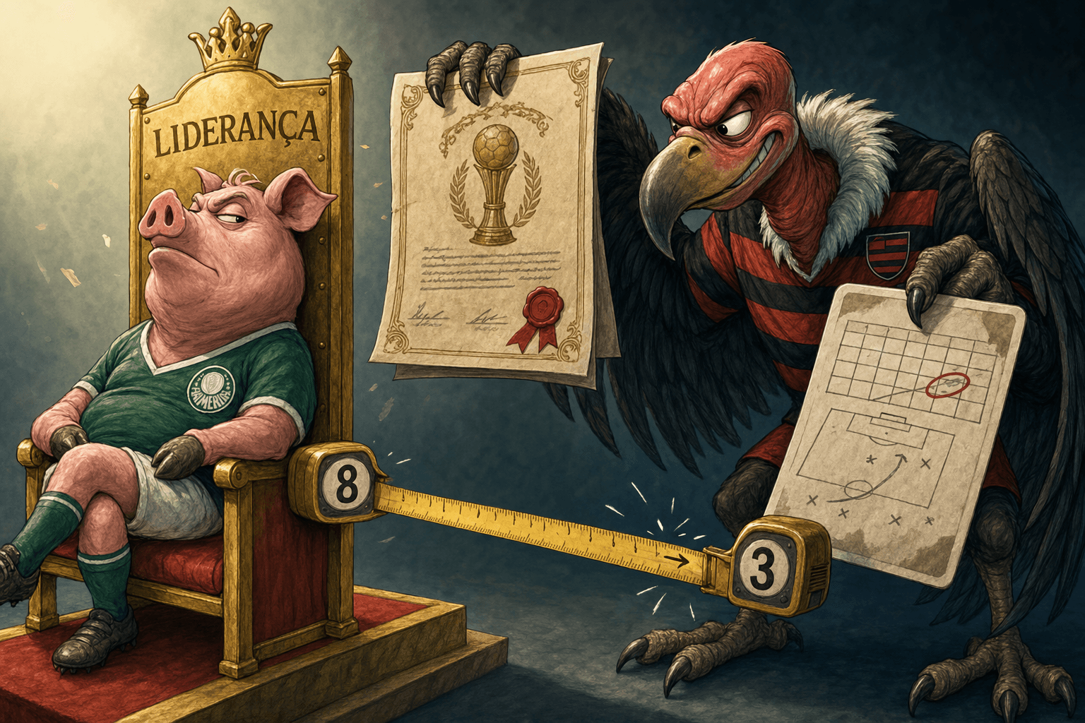 O Palmeiras lidera. Mas o Brasileiro agora está nas mãos do Flamengo