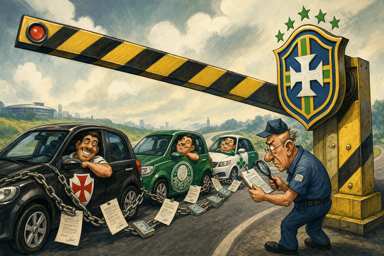 A CBF fechou a cancela — mas Vasco, Palmeiras e Crefisa já estavam na mesma estrada