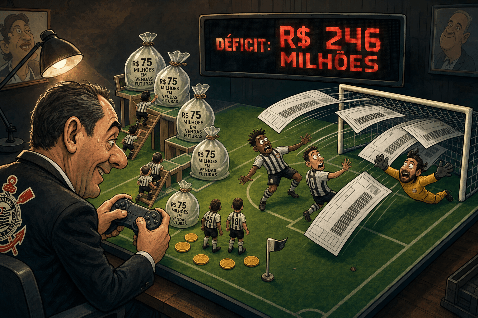 Corinthians faturou acima do previsto — e provou que sua crise não é falta de dinheiro