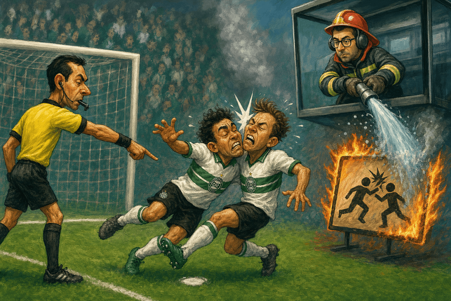 VAR evita o primeiro pênalti por fogo amigo do Brasileirão