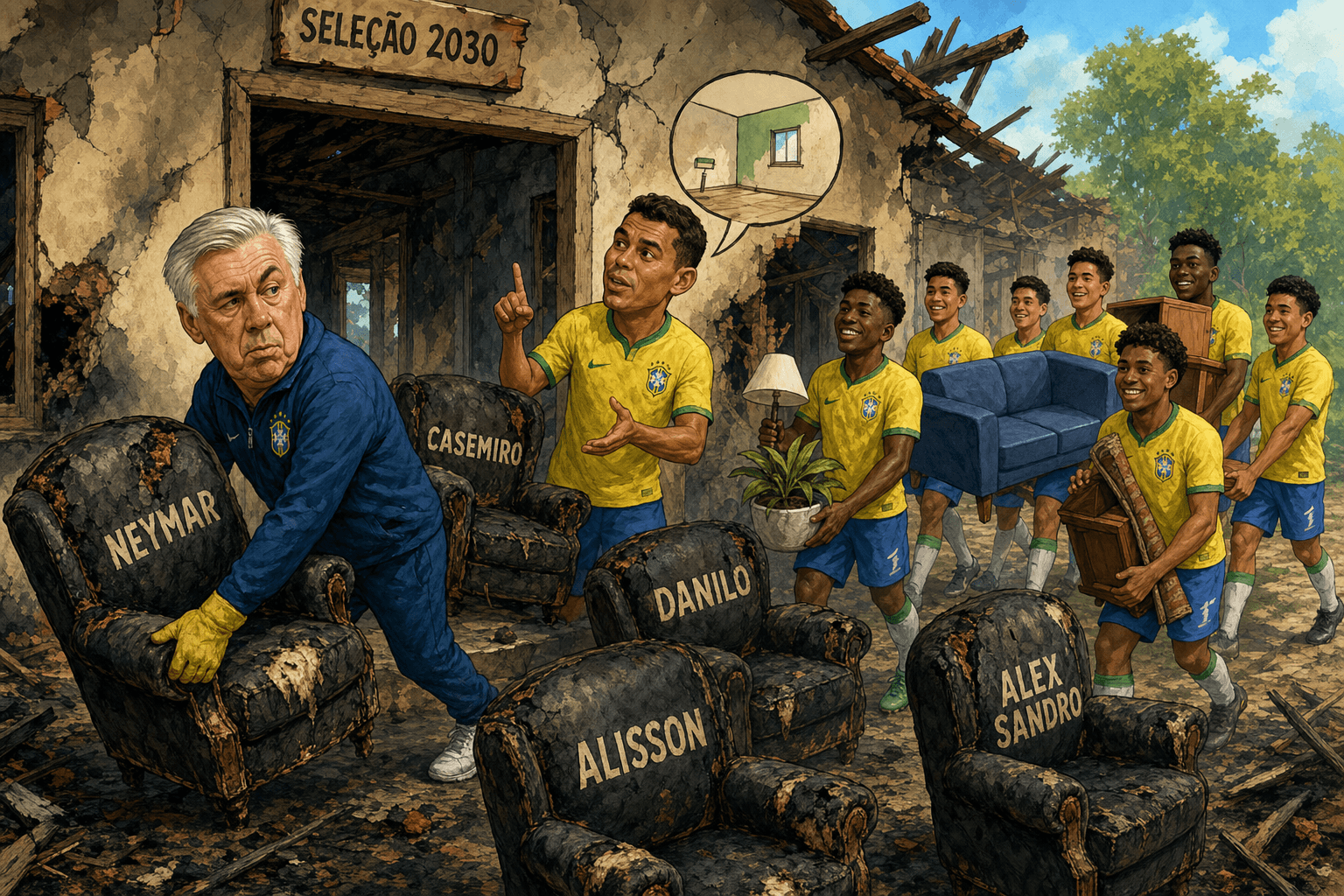 Ancelotti respondeu a Thiago Silva — e fechou a porta para a velha Seleção