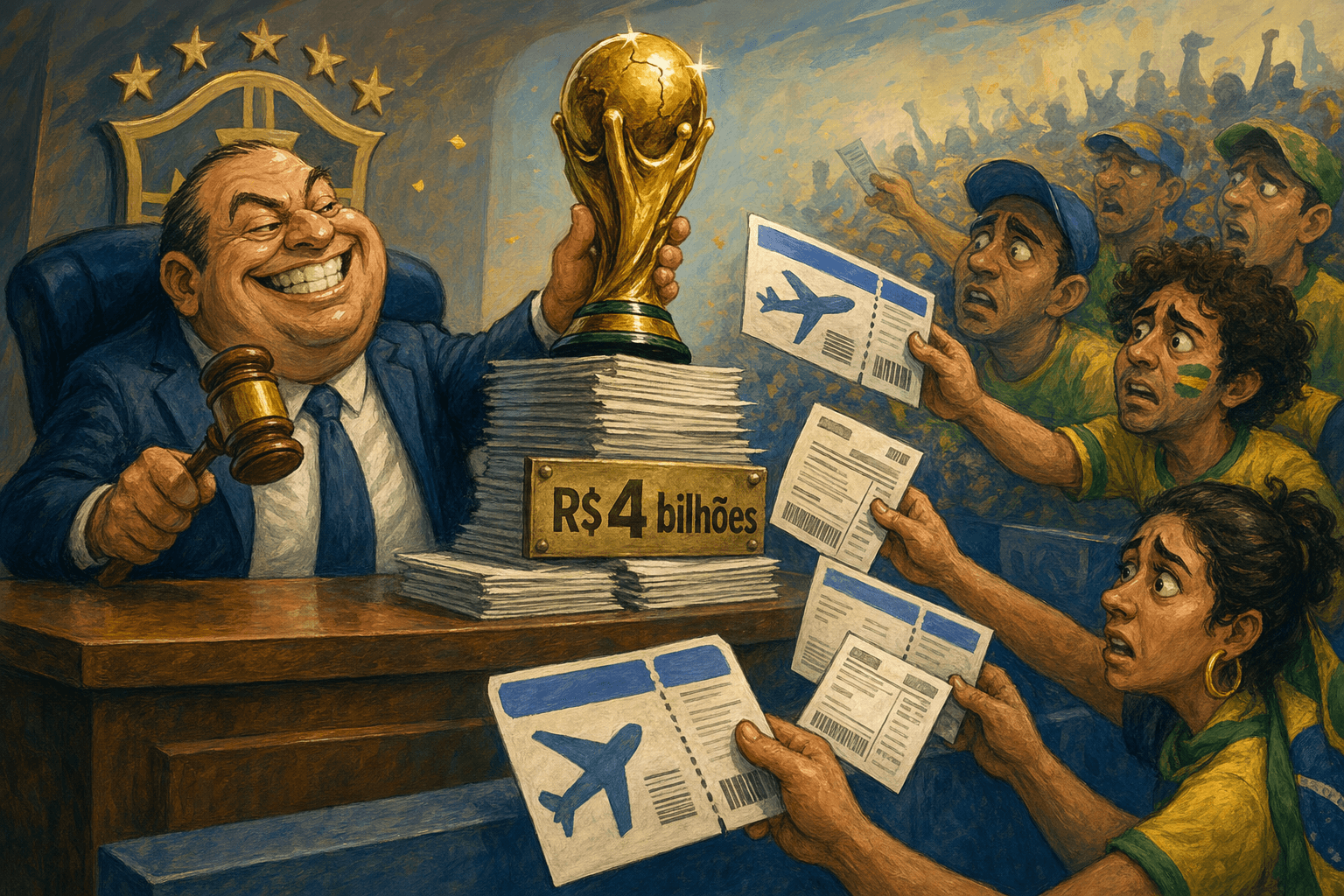 CBF vende a Copa por R$ 4 bilhões — e manda o torcedor comprar passagem